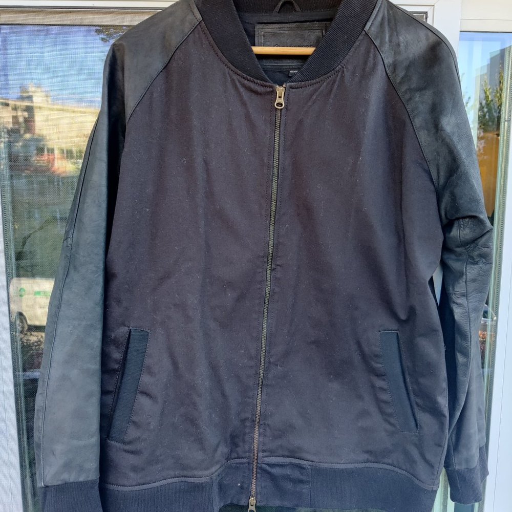 Zanerobe leather/cotton coat